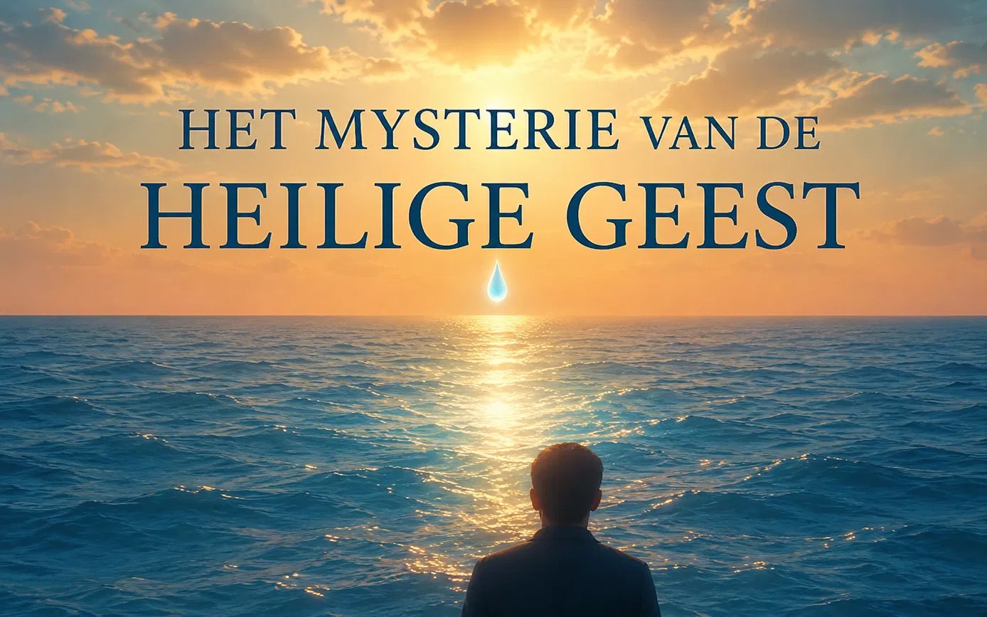Een figuur voor een uitgestrekte, zonovergoten zee met één druppel licht