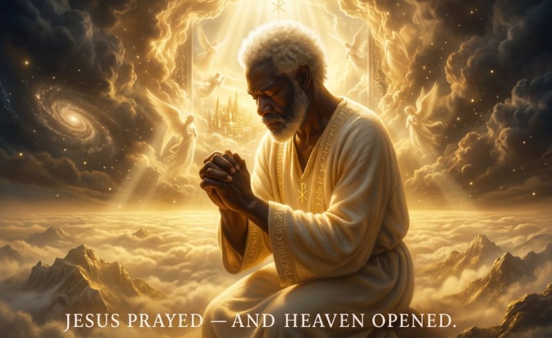 Jesus prayed — and Heaven opened.