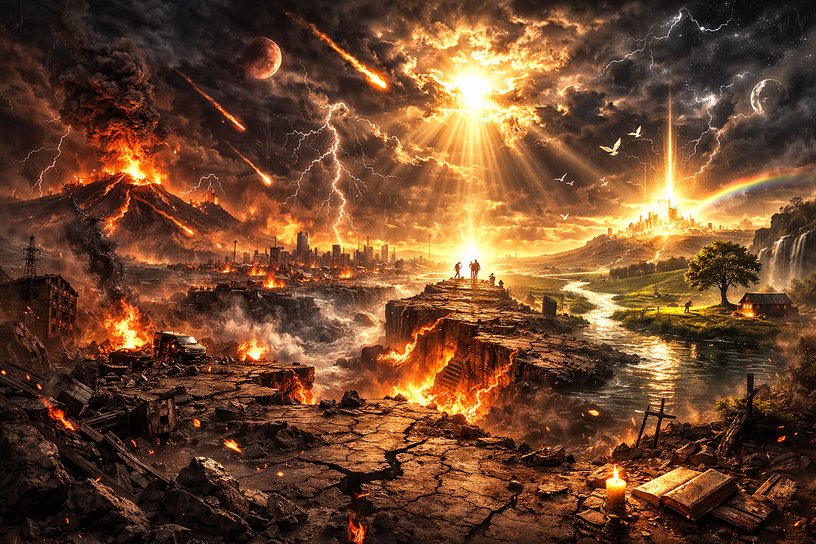 A vision of the shaking of the earth and the promise of the coming Light