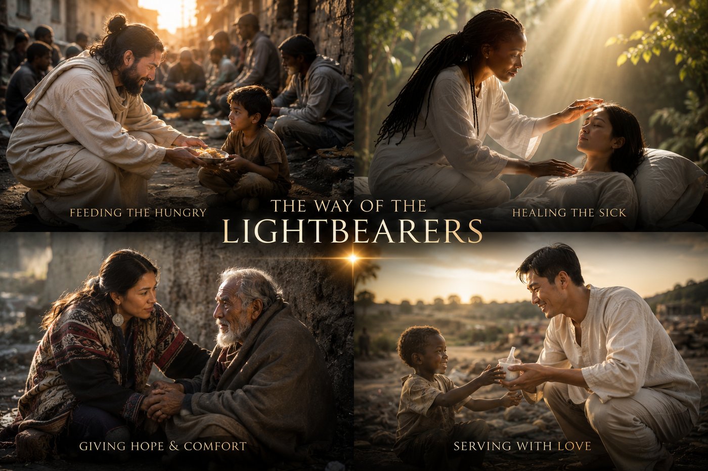 The Way of the Lightbearers — Feeding the Hungry, Healing the Sick, Giving Hope and Comfort, Serving with Love